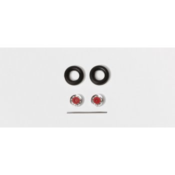 Reifen für Auflieger/Hänger chrom/rot