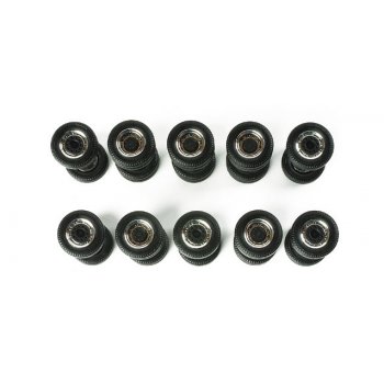 Lenk- und Zwillingsreifen Zugmaschinen (chrom/schwarz, 5 Sätze)