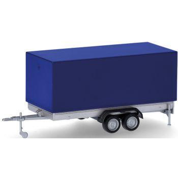 PKW-Planenanhänger 2achsig, THW - Technisches Hilfswerk, ultramarinblau