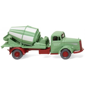 Mercedes-Benz L 6600 LKW, Betonmischer, Transportbeton GmbH, lindgrün/weiß