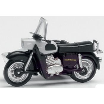 MZ 250 mit Beiwagen, silber/schwarz