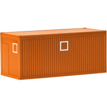 Baucontainer 2x 20ft, kommunalorange