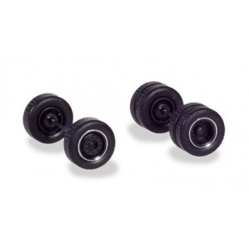 Zubehör Radsätze für Zugmaschinen mit Breitreifen, schwarz mit Chromring, (4 Radsätze)