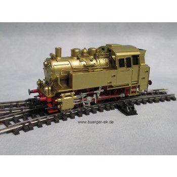 Dampflokomotive BR 80, Gehäuse GOLDFARBEN, Präsentations-Lokomotive für Händler !, SELTEN !