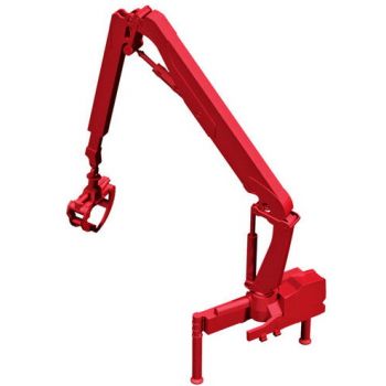 Hiab Ladekran X-HIPRO 232 E-3 für Langholztransporter, rot