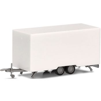 Kofferanhänger 4,7m für PKW/Transporter, weiß