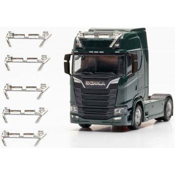 Zubehör Lampenbügel chrom mit Signallichtern, 6 Stück