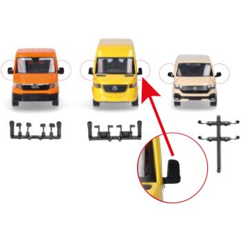 Zubehör Spiegel für Transporter (Mercedes-Benz Sprinter, VW Crafter, MAN TGE, VW T6.1, je 5 Sets