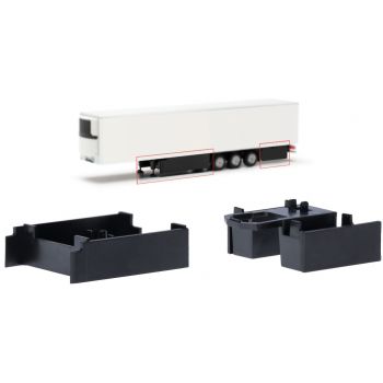 Zubehör Palettenkasten und Staukasten, 15m-Auflieger, 2x weiß, 2x schwarz