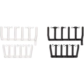 Zubehör 80 Signallichter transparent mit schwarzen und weißen Sockeln, je 20x groß und klein