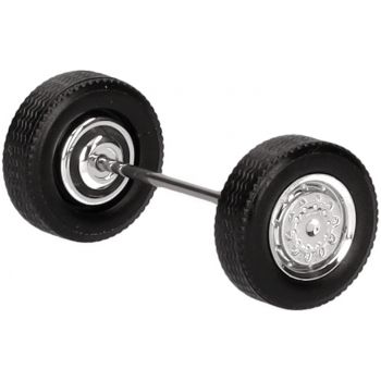 Zubehör Radsätze Allrad Vorderachse einteilig, chrom, (8 Radsätze in Einzelteilen)