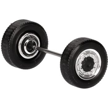 Zubehör Radsätze Allrad Vorderachse zweiteilig, chrom/schwarz, (8 Radsätze in Einzelteilen)