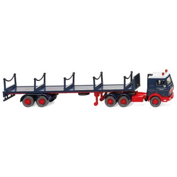 Mercedes-Benz 3850 Rungensattelzug, Rheinkraft Spedition, Baujahr 1985-94