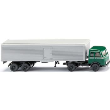 Mercedes-Benz Pullman Koffersattelzug, moosgrün/silbergrau, Baujahr 1955-63