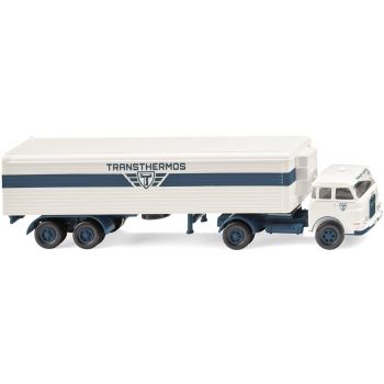 MAN Pausbacke Kühlkoffersattelzug, Transthermos, Baujahr 1960-67