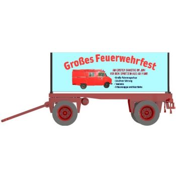 Plakatwagen Großes Feuerwehrfest, Fertigmodell