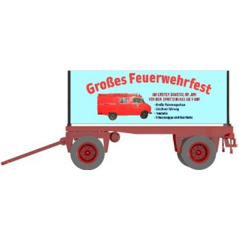 Plakatwagen Großes Feuerwehrfest, Bausatz