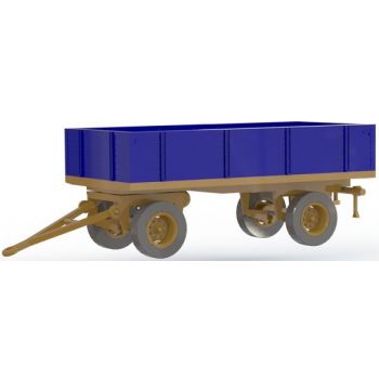 Pritschenwagen blau/orange, Bausatz