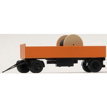 Obus-Leitungsbau, Pritschenanhänger mit Kabeltrommel, Fertigmodell