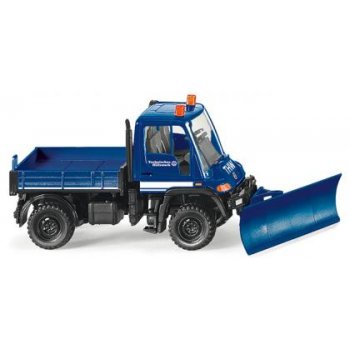 Unimog U 400 Pritsche mit Räumschild, THW