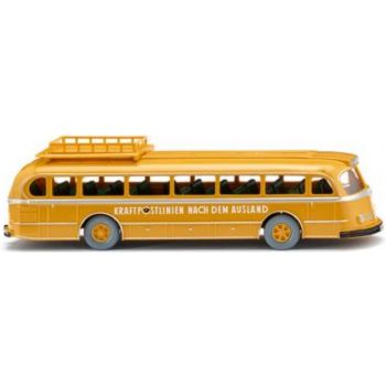 Mercedes-Benz O 6600 H Pullman Autobus - Postbus, Kraftpostlinien nach dem Ausland, mit Dachträger, Baujahr 1951-54