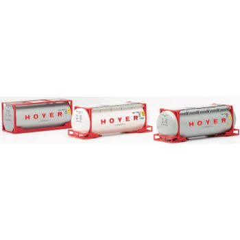 Set mit 3 Tankcontainern der Spedition Hoyer