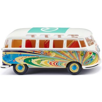 VW T1 Sambabus, Flower Power - Bulli Legende mit Regenbogen-Strahl, M.1:40