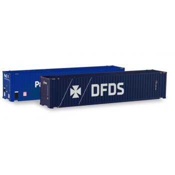 Container-Set 2x45ft. High Cube Container, P&O Ferrymaster / DFDS
