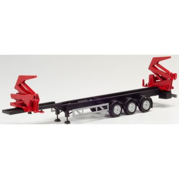 Hammar Container-Seitenentlader-Auflieger, schwarz