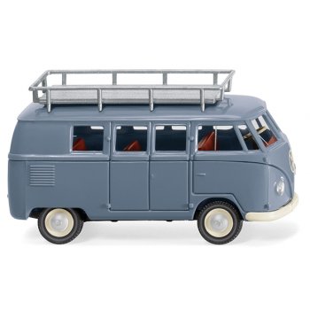 VW T1 (Typ 2) Bus mit Dachträger, taubenblau