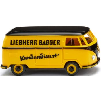 VW T1 (Typ 2) Kastenwagen, Liebherr Bagger Kundendienst für Baumaschinen, Baujahr 1950-1953