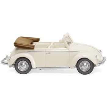 VW Käfer Cabrio, perlweiß, Baujahr 1961-63