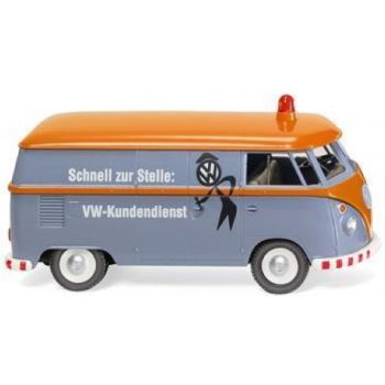 VW T1 Kastenwagen, VW Schnell zur Stelle: VW-Kundendienst, mit Gelblicht, Kult-Bulli im Servicedienst, Baujahr 1963-1967