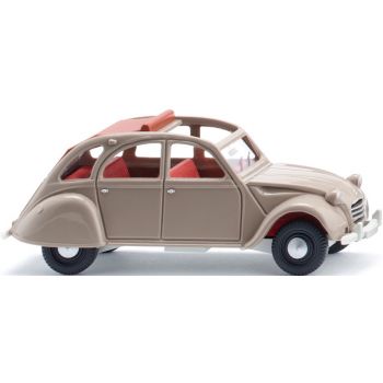 Citroen 2 CV, Open-Air-Vergnügen mit der Ente, olivgrau, Baujahr 1963-1983