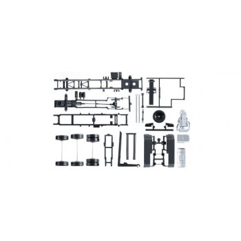 Zugmaschinen-Fahrgestell Mercedes-Benz Actros mit Abrollkinematik, (Inhalt 2 Stück)