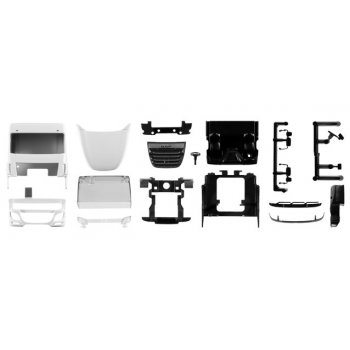 Teileservice Fahrerhaus DAF XF SC Euro 6 mit Windleitblech und Dachspoiler, Inhalt 2 Stück