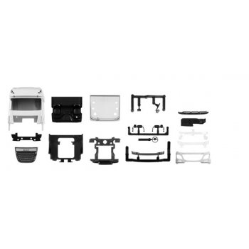 Teileservice Fahrerhaus DAF XF SSC Euro 6 ohne Windleitblech und Dachspoiler, Inhalt 2 Stück