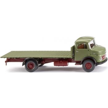 Mercedes-Benz Kurzhauber, Flachpritschen-LKW, schilfgrün, Baujahr 1959-1968