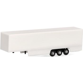 Teileservice Kofferauflieger 3achs verkleidet, weiß, 2 Stück, Spur N