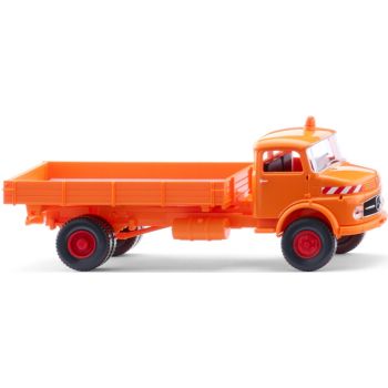 Mercedes-Benz LAK 710 Pritschenkipper LKW, Kurzhauber für Straßenmeistereien, kommunalorange, Baujahr 1959-1967