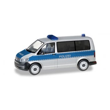 VW T6 Bus, Polizei Niedersachsen, silber/blau