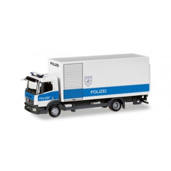 Mercedes-Benz Atego '13 Koffer-LKW mit Ladebordwand, Polizei Hamburg Entschärfer