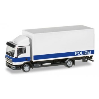 MAN TGL Koffer-LKW mit Ladebordwand, Polizei Brandenburg - Logistik, weiß/blau