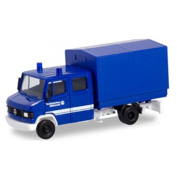 Mercedes-Benz T2 Doppelkabine, Pritsche/Plane, THW - Technisches Hilfswerk