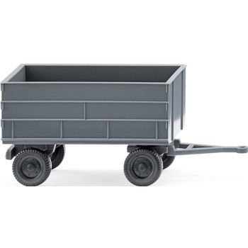 Landwirtschaftlicher Anhänger, Ernteanhänger für Getreide- und Silagetransporte, basaltgrau, Spur N