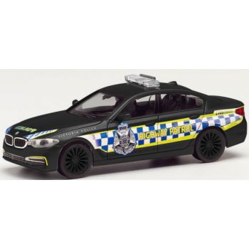 BMW 5er Limousine, Victoria Highway Patrol, Polizei Australien, schwarz
