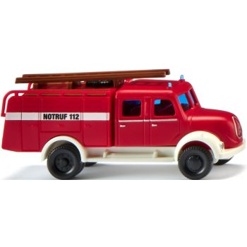 Magirus Rundhauber TLF 16, Feuerwehr, rot/weiß, Spur N