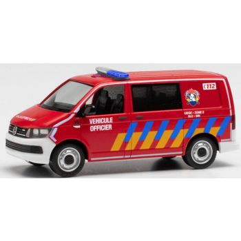 VW T6 Halbbus, Feuerwehr Lüttich, Belgien