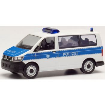 VW T6 Bus, Bundespolizei, weiß/blau