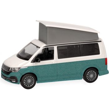 VW T6.1 California Campingmobil, Candy Weiß / Bay Leaf Green, metallic